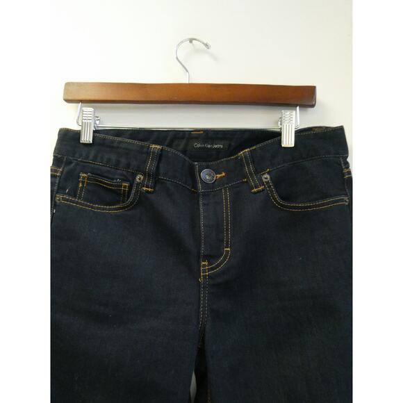 Calvin Klein Dark Wash Flare Jeans Size 10 - Picture 2 of 5